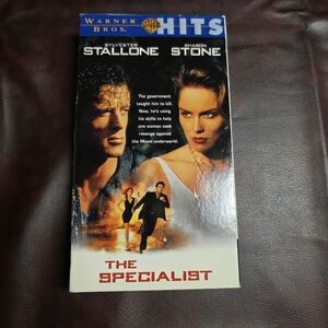 Warner Bros. Hits: The Specialist VHS with Blue and Red Accents